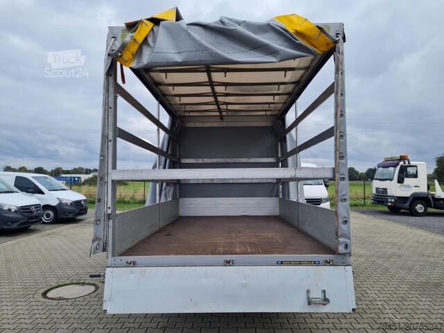Transporter mit Pritsche & Plane Ford Transit 35 Pritsche Schiebe Plane TDCi KLIMA AHK
