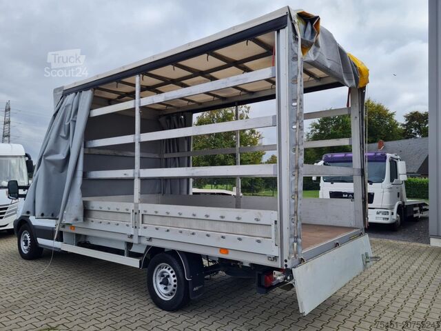 Transporter mit Pritsche & Plane Ford Transit 35 Pritsche Schiebe Plane TDCi KLIMA AHK