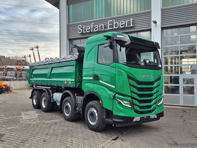 Camion ribaltabile trilaterale IVECO AS360X50Z/P HR ON+ 8x4 Meiller AHK Intarder Cam