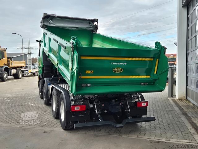 Üç taraflı damperli kamyon IVECO AS360X50Z/P HR ON+ 8x4 Meiller AHK Intarder Cam