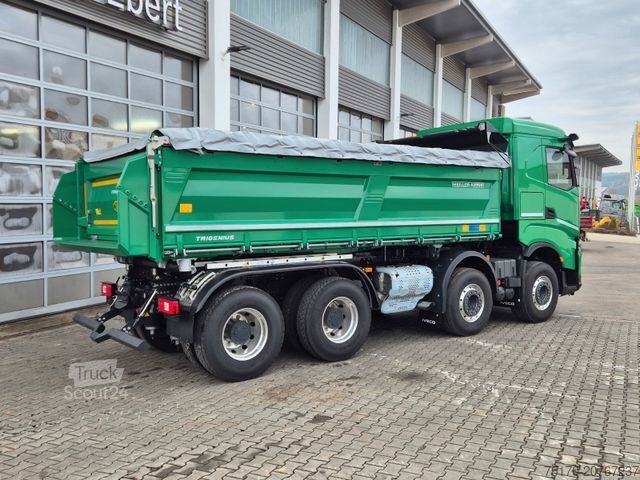 Camion ribaltabile trilaterale IVECO AS360X50Z/P HR ON+ 8x4 Meiller AHK Intarder Cam