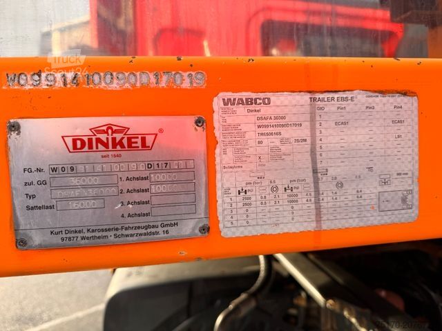 Tieflader-Sattelauflieger DINKEL DSAFA 36000 Schräglader/Tieflader 2x Lenkachse