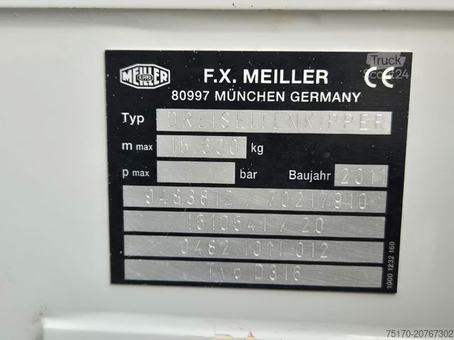 Autocarro ribaltabile IVECO Trakker AT260T41W 6x6 Meiller AHK