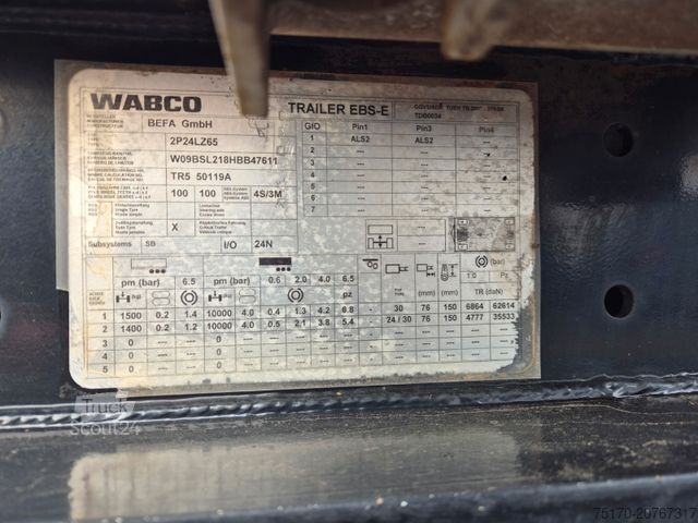 Holztransport Anhänger Befa 2S24LZ63 BPW