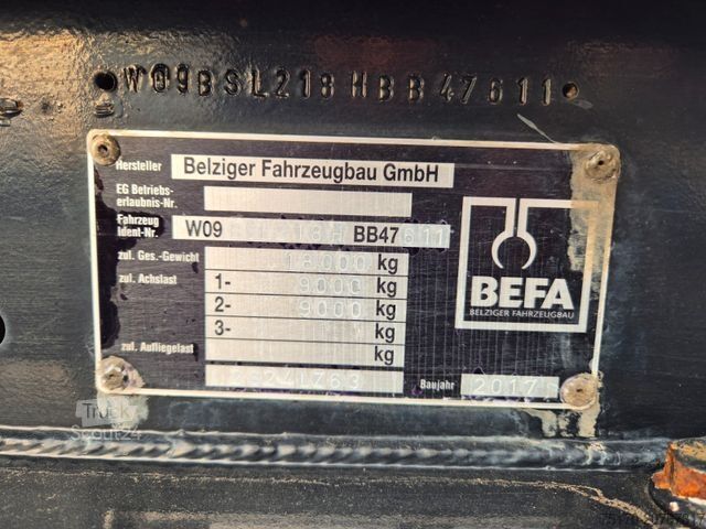 Holztransport Anhänger Befa 2S24LZ63 BPW