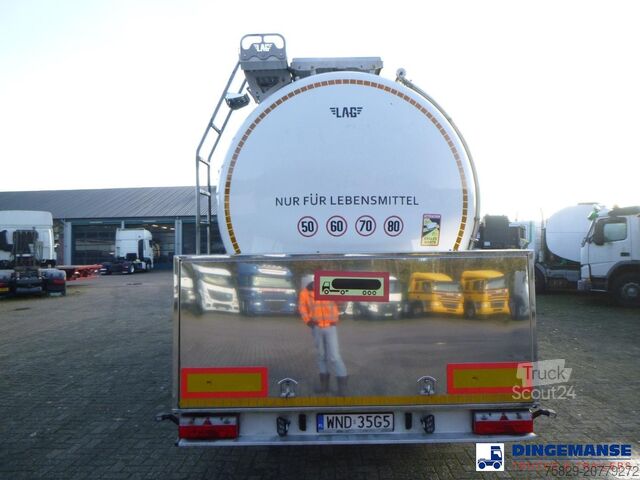 Réservoir L.A.G. Food tank inox 32 m3 / 3 comp + pump, steaming ...