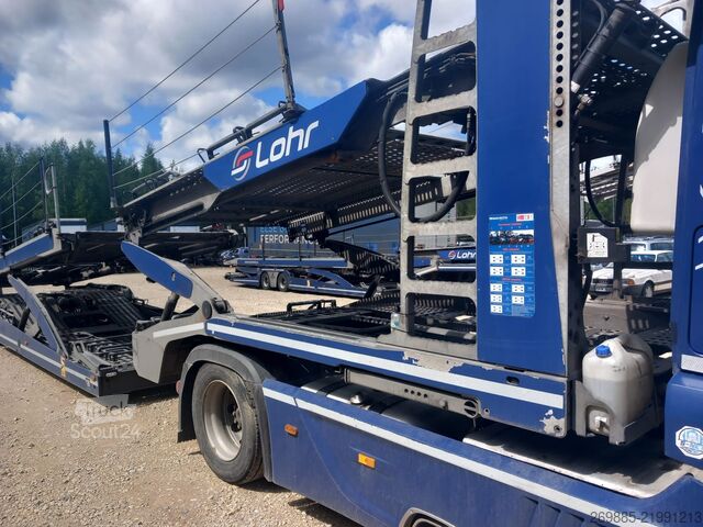 Automobilių pervežimo sunkvežimis Mercedes-Benz ACTROS 1843 Car carrier + Lohr WXS
