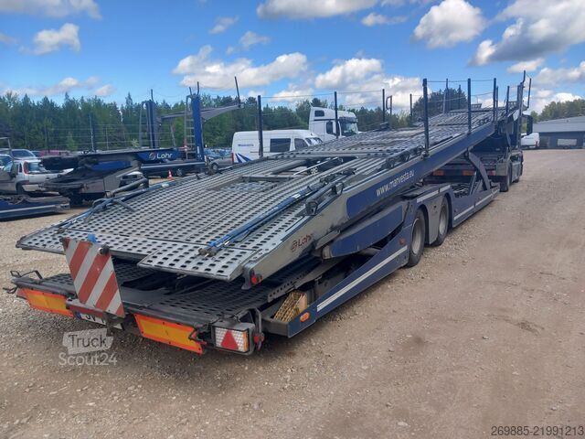 Automobilių pervežimo sunkvežimis Mercedes-Benz ACTROS 1843 Car carrier + Lohr WXS