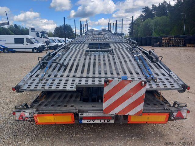 Automobilių pervežimo sunkvežimis Mercedes-Benz ACTROS 1843 Car carrier + Lohr WXS