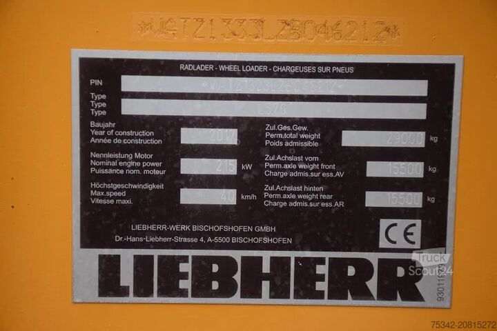 Caricatore Liebherr L576 X power -stock id93