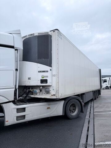 Tieflader-Sattelauflieger SCHMITZ 3-ACHS KüHLAUFLIEGER,  THERMO KING, DOPPELSTOCK