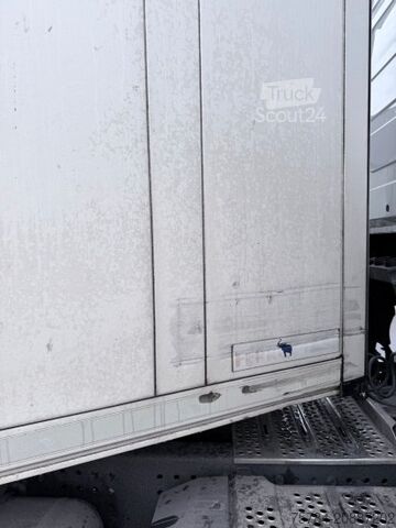 Tieflader-Sattelauflieger SCHMITZ 3-ACHS KüHLAUFLIEGER,  THERMO KING, DOPPELSTOCK