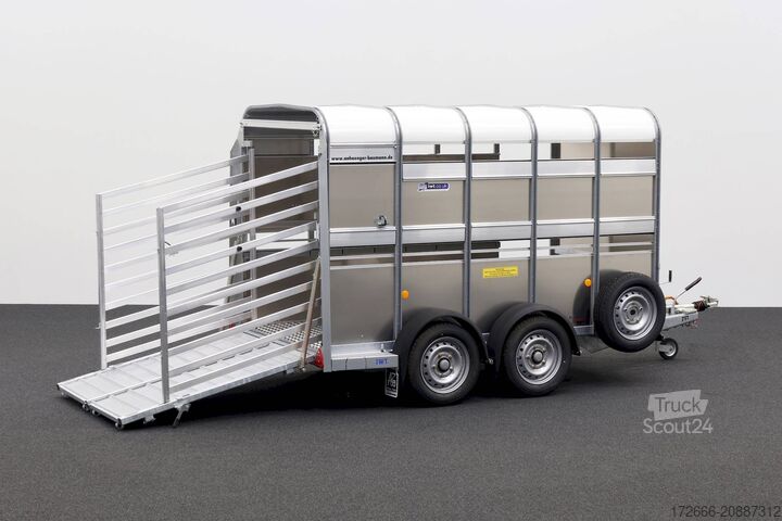 állatszállító pótkocsi Ifor Williams TA5|10x6|RAMPE-/TÜR-KOMBI 311X156X183cm