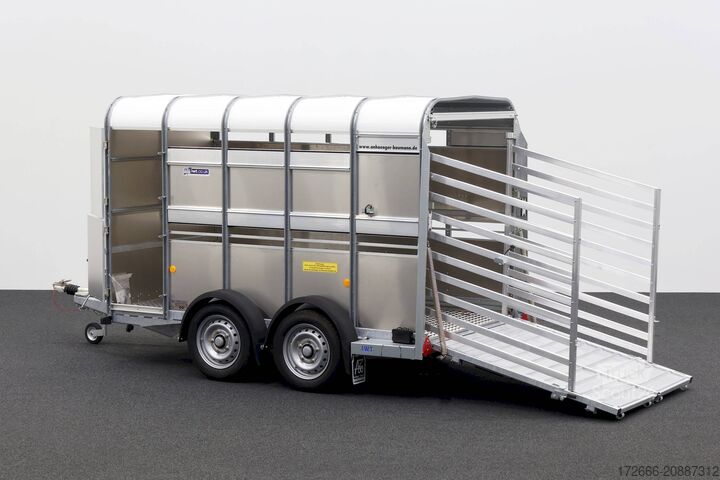 állatszállító pótkocsi Ifor Williams TA5|10x6|RAMPE-/TÜR-KOMBI 311X156X183cm