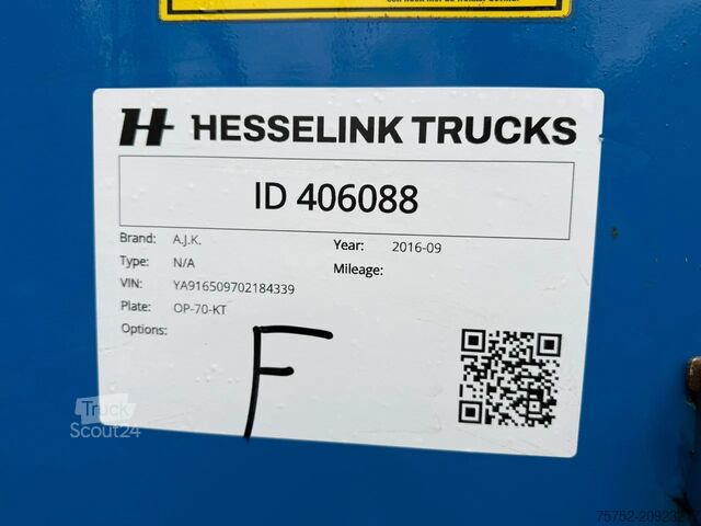 Benne AJK Hydraulische Kleppen Hardox Geisoleerd Liftas A...