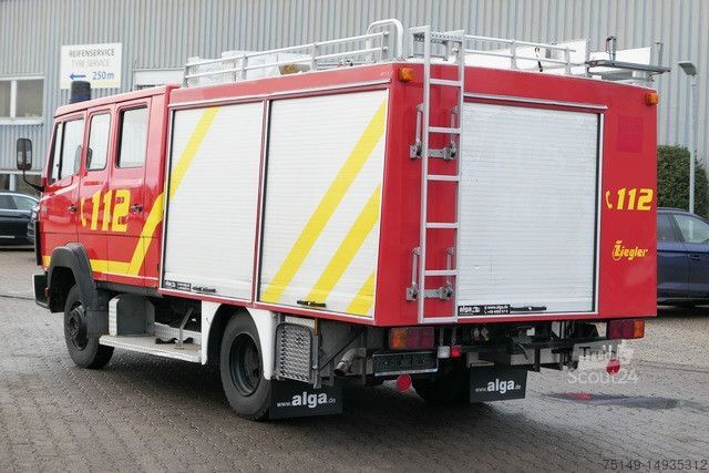 Anpassad skåpbil MERCEDES-BENZ 814 F 4x2, Pumpe, DOKA, Feuerwehr, 26tkm