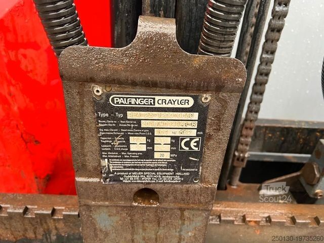 Περονοφόρο ανυψωτικό με μετατόπιση ιστού PALFINGER F3 151 64 Mitnahmestapler ÜBER 15 x Vorhand .