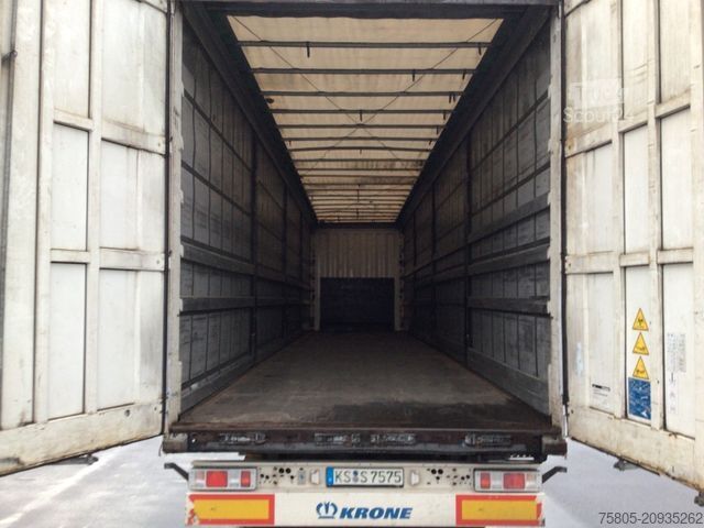 Brandalı açık yarı römork KRONE Megatrailer / Megauflieger SD