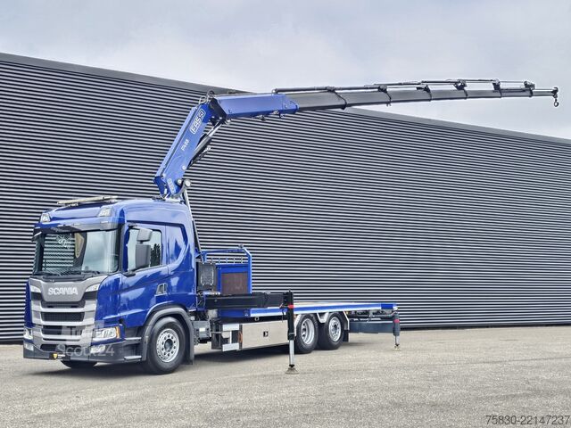Piattaforma di carico Scania G500 6x2 / FASSI 45 t/m  CRANE / KRAN / GRUA