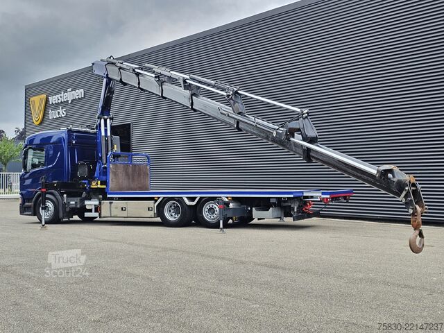 Piattaforma di carico Scania G500 6x2 / FASSI 45 t/m  CRANE / KRAN / GRUA
