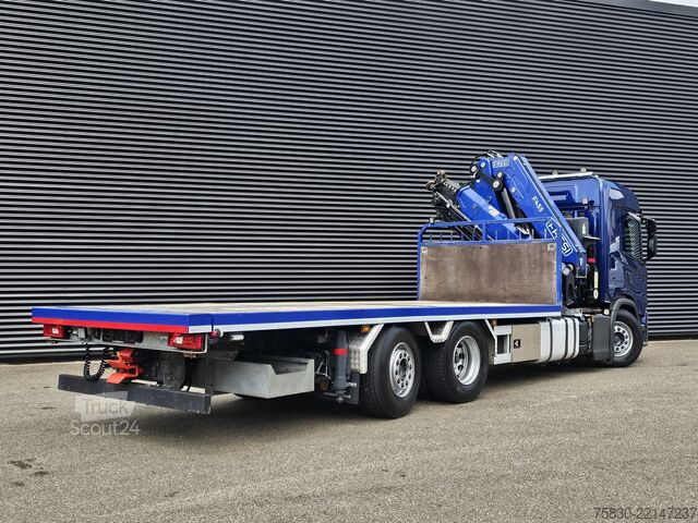 Piattaforma di carico Scania G500 6x2 / FASSI 45 t/m  CRANE / KRAN / GRUA