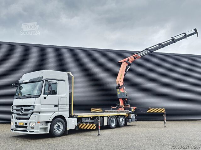 Plataforma de carga Mercedes-Benz ACTROS 2541 6x2 / PALFINGER 42 tm CRANE / KRAN