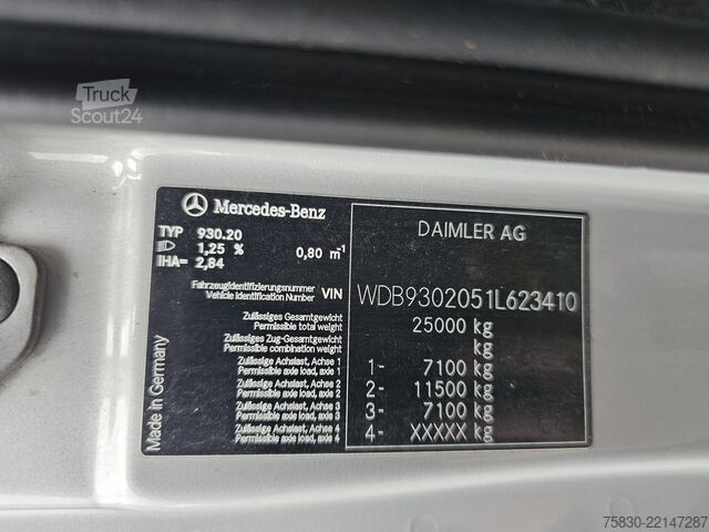 Platforma de încărcare Mercedes-Benz ACTROS 2541 6x2 / PALFINGER 42 tm CRANE / KRAN
