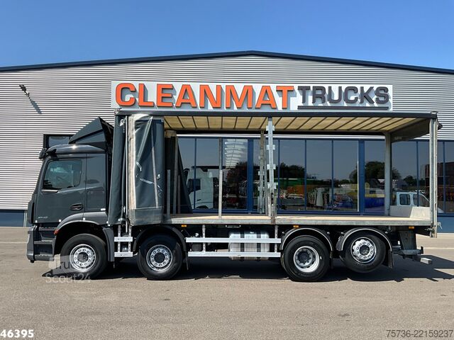 Schuifzeil Mercedes-Benz Arocs 3740 Euro 6 Schuifzeil met kooiaap aanslu...