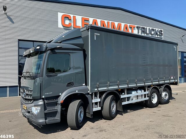 Schuifzeil Mercedes-Benz Arocs 3740 Euro 6 Schuifzeil met kooiaap aanslu...