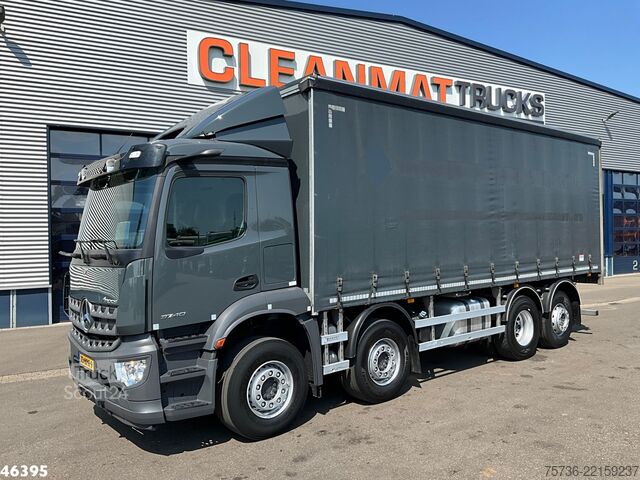 Schuifzeil Mercedes-Benz Arocs 3740 Euro 6 Schuifzeil met kooiaap aanslu...