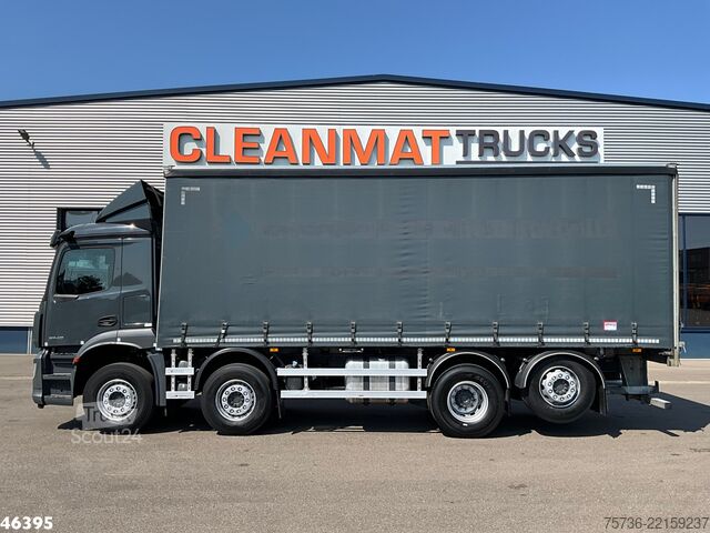 Schuifzeil Mercedes-Benz Arocs 3740 Euro 6 Schuifzeil met kooiaap aanslu...