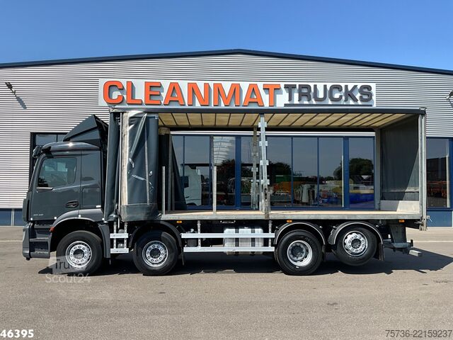 Schuifzeil Mercedes-Benz Arocs 3740 Euro 6 Schuifzeil met kooiaap aanslu...