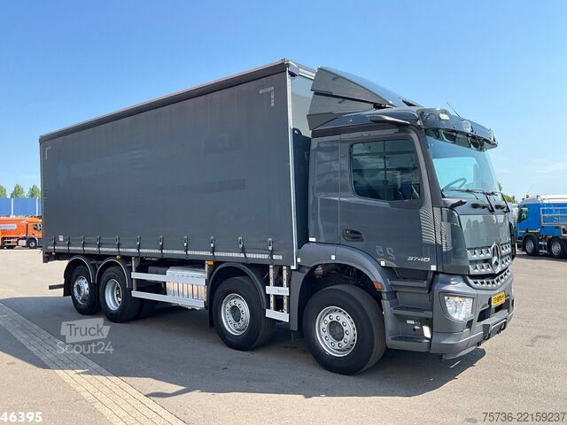 Schuifzeil Mercedes-Benz Arocs 3740 Euro 6 Schuifzeil met kooiaap aanslu...