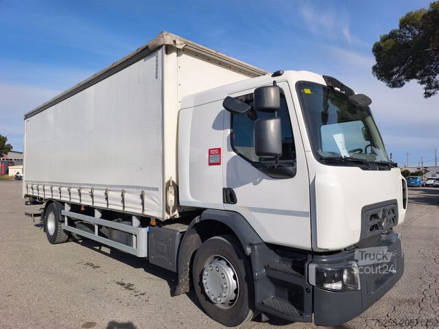 Camion plateau avec bâche RENAULT 18.320 D WIDE EURO 6