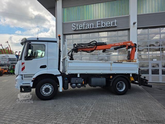 Damperli kamyon Mercedes-Benz Arocs 1835 KK Heckkran Atlas 126.3E-A3L Funk