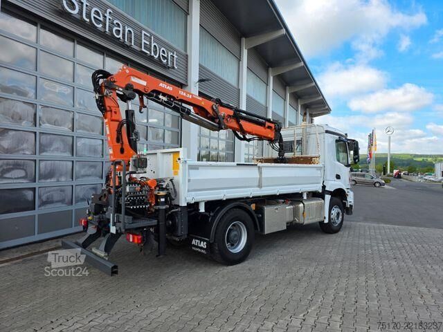 Damperli kamyon Mercedes-Benz Arocs 1835 KK Heckkran Atlas 126.3E-A3L Funk