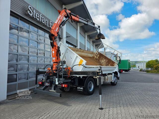 Damperli kamyon Mercedes-Benz Arocs 1835 KK Heckkran Atlas 126.3E-A3L Funk