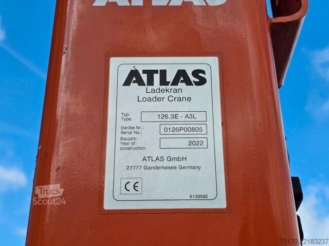 Damperli kamyon Mercedes-Benz Arocs 1835 KK Heckkran Atlas 126.3E-A3L Funk