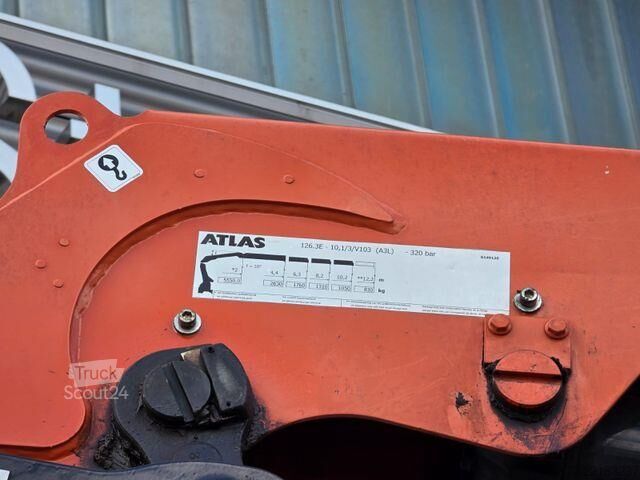 Damperli kamyon Mercedes-Benz Arocs 1835 KK Heckkran Atlas 126.3E-A3L Funk