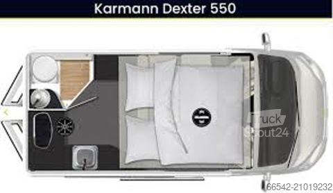 Camper van Karmann Mobil Dexter 550 130PS/AHK/Allwetterreifen/RFK/Garantie