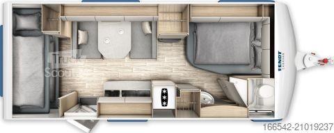 Caravane Fendt Bianco Selection 550 SKM Modell2026/2000kg/City-Wasseranschluß/Duo-Control