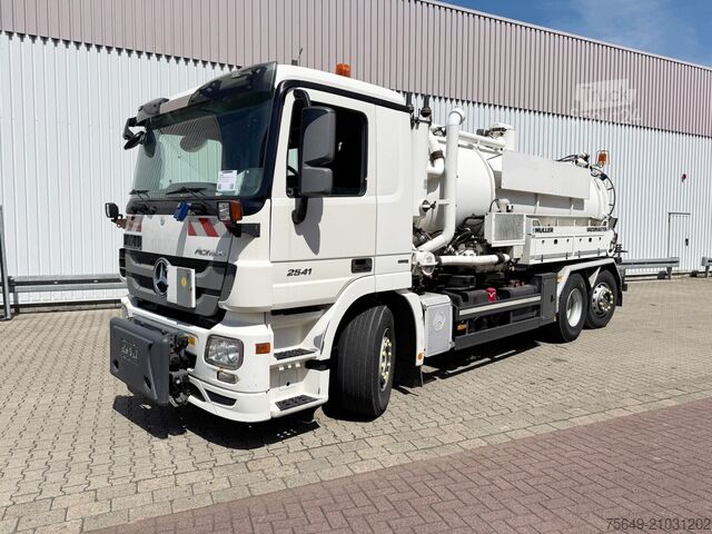 Camion à usage spécial Mercedes-Benz Actros 2541 L 6x2 Actros 2541 L 6x2, Müller Saug-/Spülwagen ca. 12m³, Widi-Platte, Lift-/Lenkachse