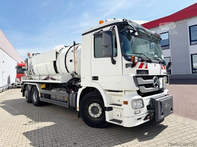 Camion à usage spécial Mercedes-Benz Actros 2541 L 6x2 Actros 2541 L 6x2, Müller Saug-/Spülwagen ca. 12m³, Widi-Platte, Lift-/Lenkachse