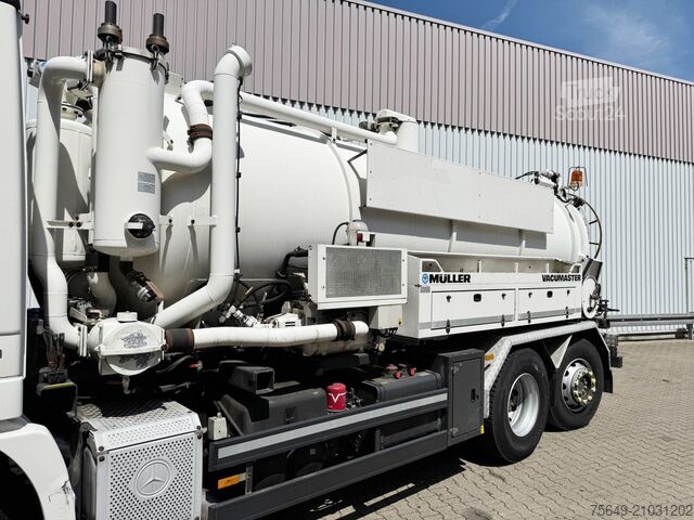 Camion à usage spécial Mercedes-Benz Actros 2541 L 6x2 Actros 2541 L 6x2, Müller Saug-/Spülwagen ca. 12m³, Widi-Platte, Lift-/Lenkachse