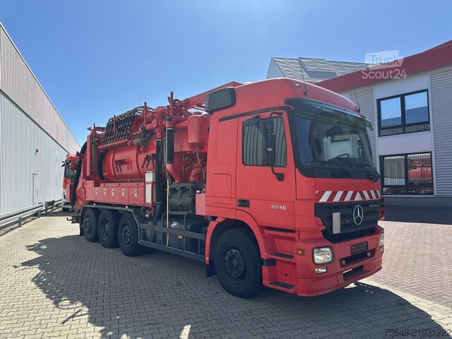 Camion à usage spécial Mercedes-Benz Actros 3246 L 8x2 Actros 3246 L 8x2, Hellmers Saug- und Spülwagen ca. 15m³