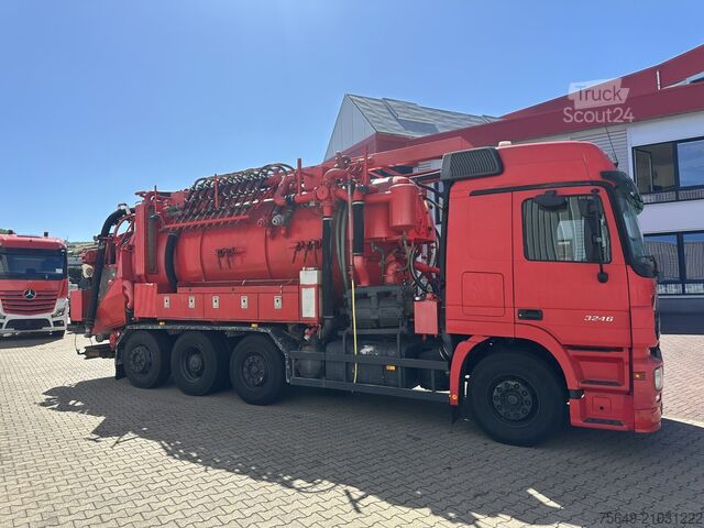 Camion à usage spécial Mercedes-Benz Actros 3246 L 8x2 Actros 3246 L 8x2, Hellmers Saug- und Spülwagen ca. 15m³