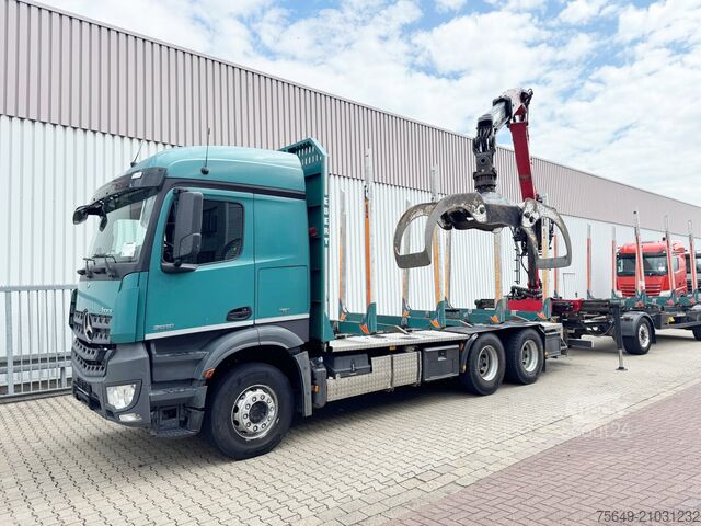 Timberbil Mercedes-Benz Arocs 2651 L 6x4 Arocs 2651 L 6x4, Retarder, StreamSpace, Heckkran Epsilon M120L80