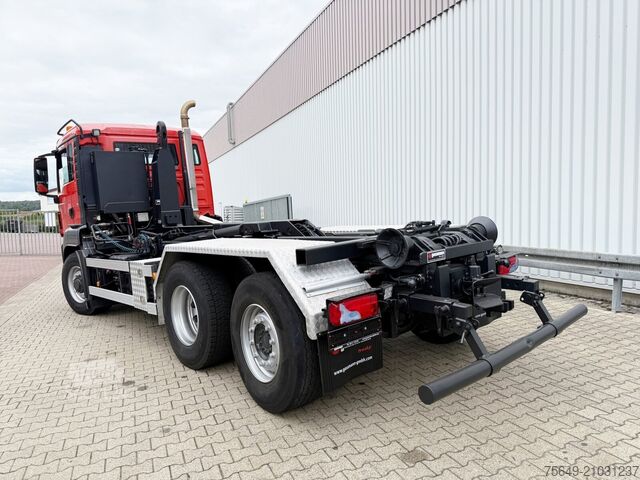 Haakarm vrachtwagen MAN TGS 26.480 6x4H-4 BL TGS 26.480 6x4H-4 BL, Multilift Abroller HydroDrive, Lenk-/Liftachse, Wechselfahrzeug