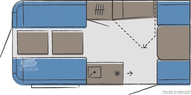 Τροχόσπιτο HOBBY Beachy 420+ Modell 2026