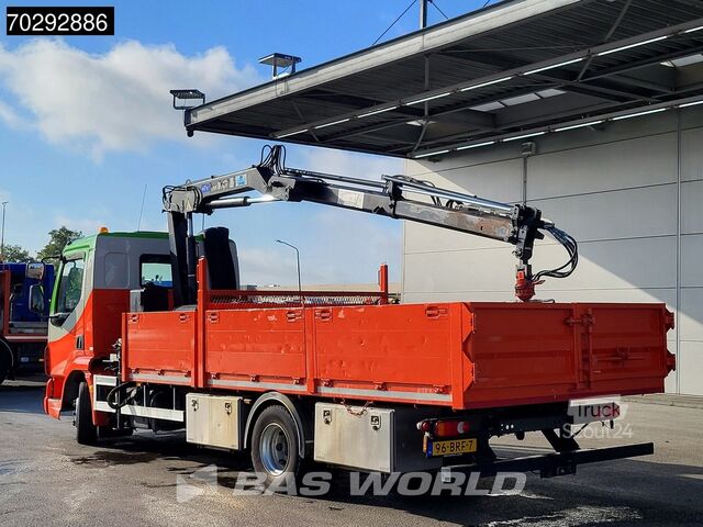 Ribaltabile con gru DAF LF45.210 LF 4X2 MKG HLK 66 Crane Kran 5m3 tippe...